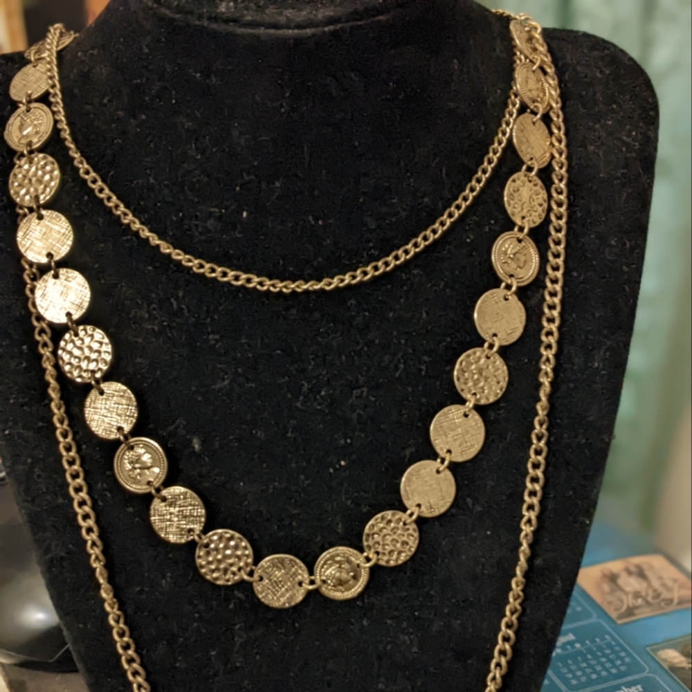 Layered Coin Necklace